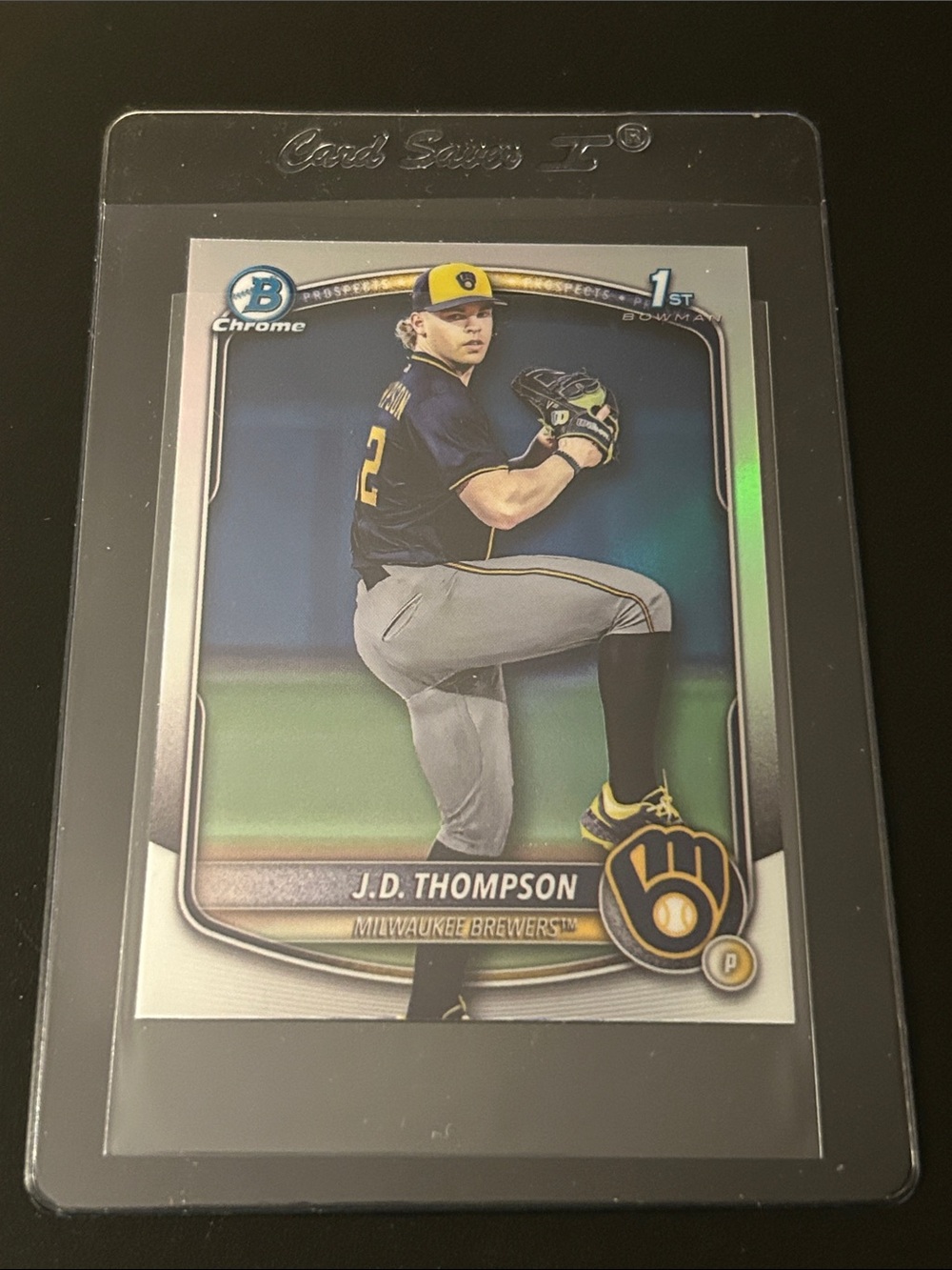 Topps Milwaukee Brewers 1st Bowman Baseball Card - J.D. Thompson